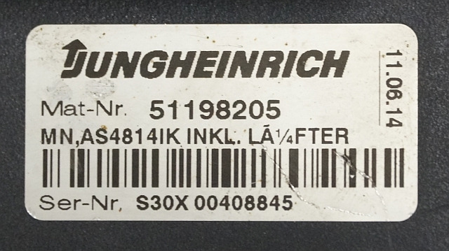 Jungheinrich 51159321 | Rij/hef regeling drive/lifting controller AS4814Ik Index - Ohjainyksikkö - Materiaalinkäsittely: kuva Jungheinrich 51159321 | Rij/hef regeling drive/lifting controller AS4814Ik Index - Ohjainyksikkö - Materiaalinkäsittely Jungheinrich 51159321 | Rij/hef regeling drive/lifting controller AS4814Ik Index - Ohjainyksikkö - Materiaalinkäsittely: kuva Jungheinrich 51159321 | Rij/hef regeling drive/lifting controller AS4814Ik Index - Ohjainyksikkö - Materiaalinkäsittely