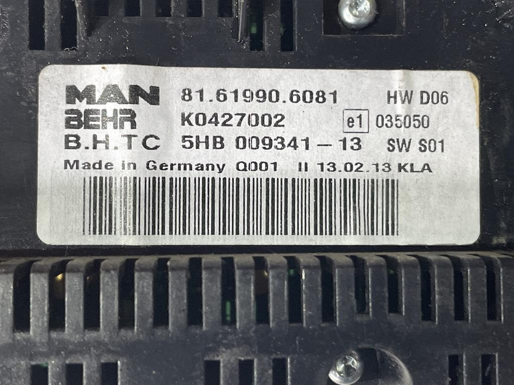 BEHR AIR CONDITIONING CONTROLLER - 81.61990.6081 - Sähköjärjestelmä - Kuorma-auto: kuva BEHR AIR CONDITIONING CONTROLLER - 81.61990.6081 - Sähköjärjestelmä - Kuorma-auto BEHR AIR CONDITIONING CONTROLLER - 81.61990.6081 - Sähköjärjestelmä - Kuorma-auto: kuva BEHR AIR CONDITIONING CONTROLLER - 81.61990.6081 - Sähköjärjestelmä - Kuorma-auto