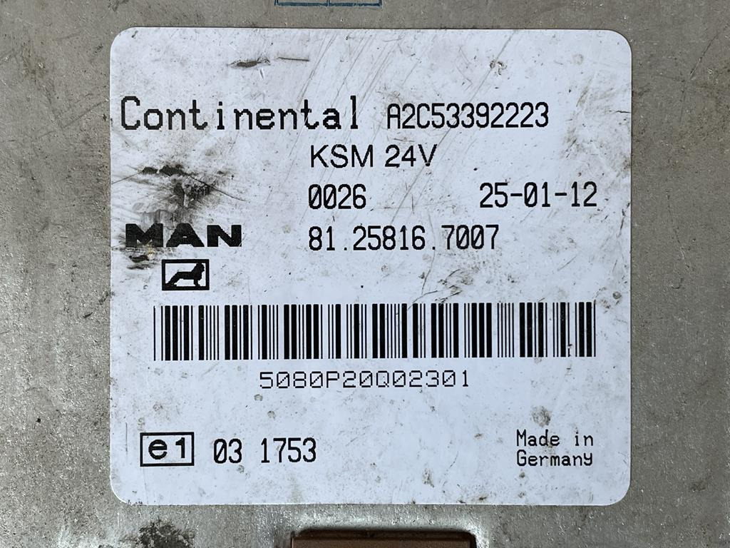 MAN KSM 81.25816 - 7007 - Ohjainyksikkö - Kuorma-auto: kuva MAN KSM 81.25816 - 7007 - Ohjainyksikkö - Kuorma-auto MAN KSM 81.25816 - 7007 - Ohjainyksikkö - Kuorma-auto: kuva MAN KSM 81.25816 - 7007 - Ohjainyksikkö - Kuorma-auto