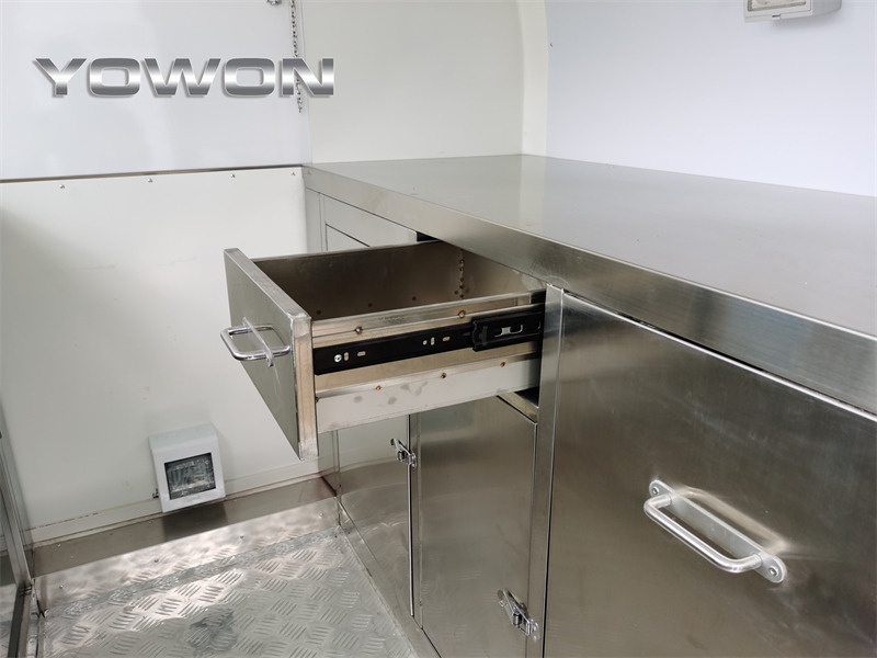 Uusi Myyntivaunu kuljetusta varten elintarvikkeet YOWON Fully customized food vending cart mobile street fast food trailer: kuva Uusi Myyntivaunu kuljetusta varten elintarvikkeet YOWON Fully customized food vending cart mobile street fast food trailer