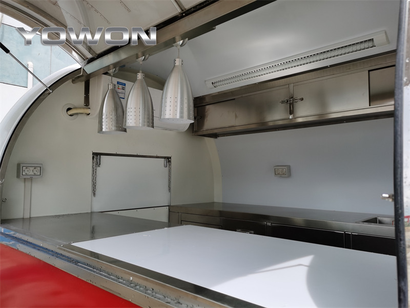Uusi Myyntivaunu kuljetusta varten elintarvikkeet YOWON Fully customized food vending cart mobile street fast food trailer: kuva Uusi Myyntivaunu kuljetusta varten elintarvikkeet YOWON Fully customized food vending cart mobile street fast food trailer