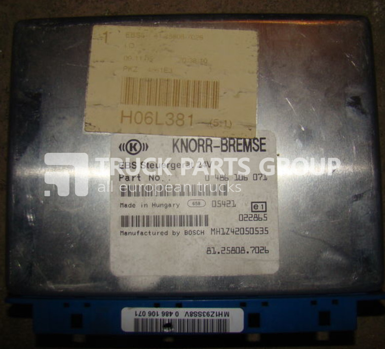 MAN TGA, TGX, Control unit EBS, EDC, ECU, 81258087026, 0486106071, 5/8 control unit - Ohjainyksikkö - Kuorma-auto: kuva MAN TGA, TGX, Control unit EBS, EDC, ECU, 81258087026, 0486106071, 5/8 control unit - Ohjainyksikkö - Kuorma-auto MAN TGA, TGX, Control unit EBS, EDC, ECU, 81258087026, 0486106071, 5/8 control unit - Ohjainyksikkö - Kuorma-auto: kuva MAN TGA, TGX, Control unit EBS, EDC, ECU, 81258087026, 0486106071, 5/8 control unit - Ohjainyksikkö - Kuorma-auto