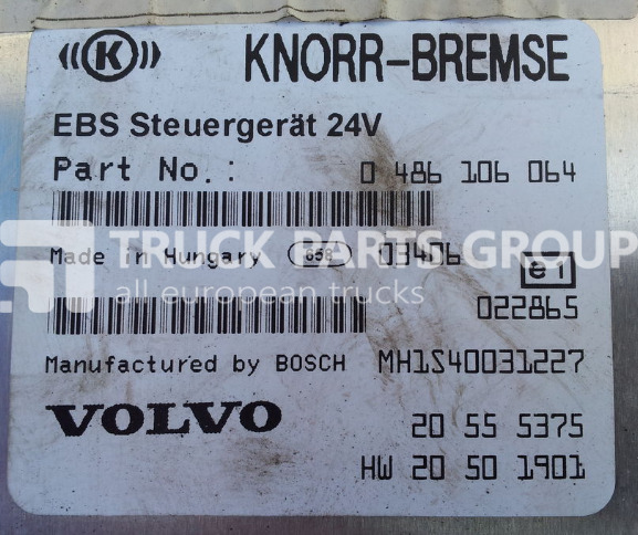 VOLVO FH12 ECU, EDC, EBS Control unit 20555375, 0486106064, 20410009, control unit - Ohjainyksikkö - Kuorma-auto: kuva VOLVO FH12 ECU, EDC, EBS Control unit 20555375, 0486106064, 20410009, control unit - Ohjainyksikkö - Kuorma-auto VOLVO FH12 ECU, EDC, EBS Control unit 20555375, 0486106064, 20410009, control unit - Ohjainyksikkö - Kuorma-auto: kuva VOLVO FH12 ECU, EDC, EBS Control unit 20555375, 0486106064, 20410009, control unit - Ohjainyksikkö - Kuorma-auto