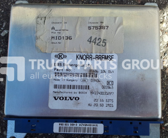 VOLVO FH12 ECU, EDC, EBS Control unit 20555375, 0486106064, 20410009, control unit - Ohjainyksikkö - Kuorma-auto: kuva VOLVO FH12 ECU, EDC, EBS Control unit 20555375, 0486106064, 20410009, control unit - Ohjainyksikkö - Kuorma-auto VOLVO FH12 ECU, EDC, EBS Control unit 20555375, 0486106064, 20410009, control unit - Ohjainyksikkö - Kuorma-auto: kuva VOLVO FH12 ECU, EDC, EBS Control unit 20555375, 0486106064, 20410009, control unit - Ohjainyksikkö - Kuorma-auto
