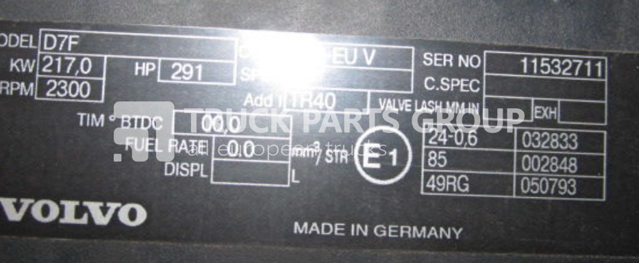 VOLVO FL7, FM, RENAULT MIDLUM DXI engine DXI7, D7E, D7F, 290 HP, 240 H engine - Moottori - Kuorma-auto: kuva VOLVO FL7, FM, RENAULT MIDLUM DXI engine DXI7, D7E, D7F, 290 HP, 240 H engine - Moottori - Kuorma-auto VOLVO FL7, FM, RENAULT MIDLUM DXI engine DXI7, D7E, D7F, 290 HP, 240 H engine - Moottori - Kuorma-auto: kuva VOLVO FL7, FM, RENAULT MIDLUM DXI engine DXI7, D7E, D7F, 290 HP, 240 H engine - Moottori - Kuorma-auto