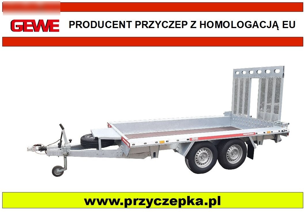 Gewe P3500 E/1 Przyczepa pod minikoparkę 3,5x1,6m SUPER MOCNA! - Koneenkuljetusvaunu: kuva Gewe P3500 E/1 Przyczepa pod minikoparkę 3,5x1,6m SUPER MOCNA! - Koneenkuljetusvaunu Gewe P3500 E/1 Przyczepa pod minikoparkę 3,5x1,6m SUPER MOCNA! - Koneenkuljetusvaunu: kuva Gewe P3500 E/1 Przyczepa pod minikoparkę 3,5x1,6m SUPER MOCNA! - Koneenkuljetusvaunu