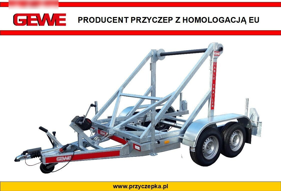 Gewe Przyczepa kablowa P3500 D/1 do przewozu bębnów kablowych - Kaapelivaunu: kuva Gewe Przyczepa kablowa P3500 D/1 do przewozu bębnów kablowych - Kaapelivaunu Gewe Przyczepa kablowa P3500 D/1 do przewozu bębnów kablowych - Kaapelivaunu: kuva Gewe Przyczepa kablowa P3500 D/1 do przewozu bębnów kablowych - Kaapelivaunu