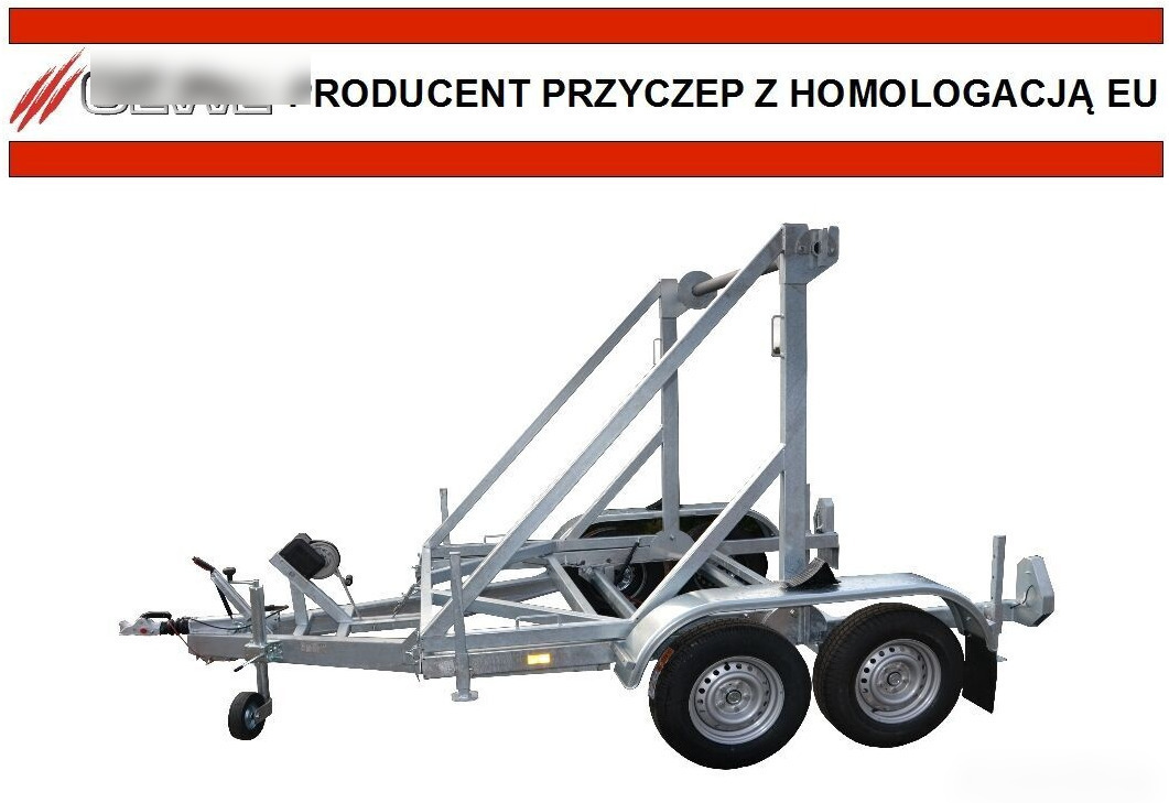 Uusi Kaapelivaunu Gewe Przyczepa kablowa P3500 D/1 do przewozu bębnów kablowych: kuva Uusi Kaapelivaunu Gewe Przyczepa kablowa P3500 D/1 do przewozu bębnów kablowych