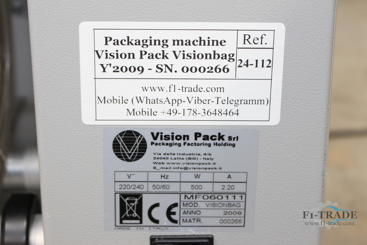 Painokone Vision Pack Visionbag: kuva Painokone Vision Pack Visionbag