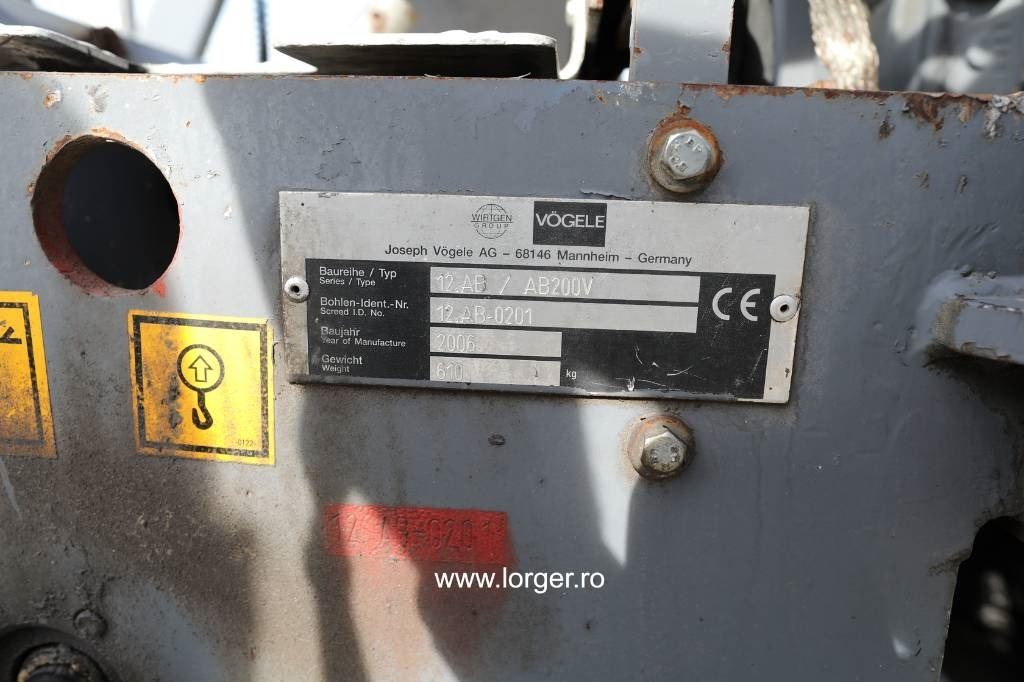 Asfalttilevittimet Vögele Super 600: kuva Asfalttilevittimet Vögele Super 600