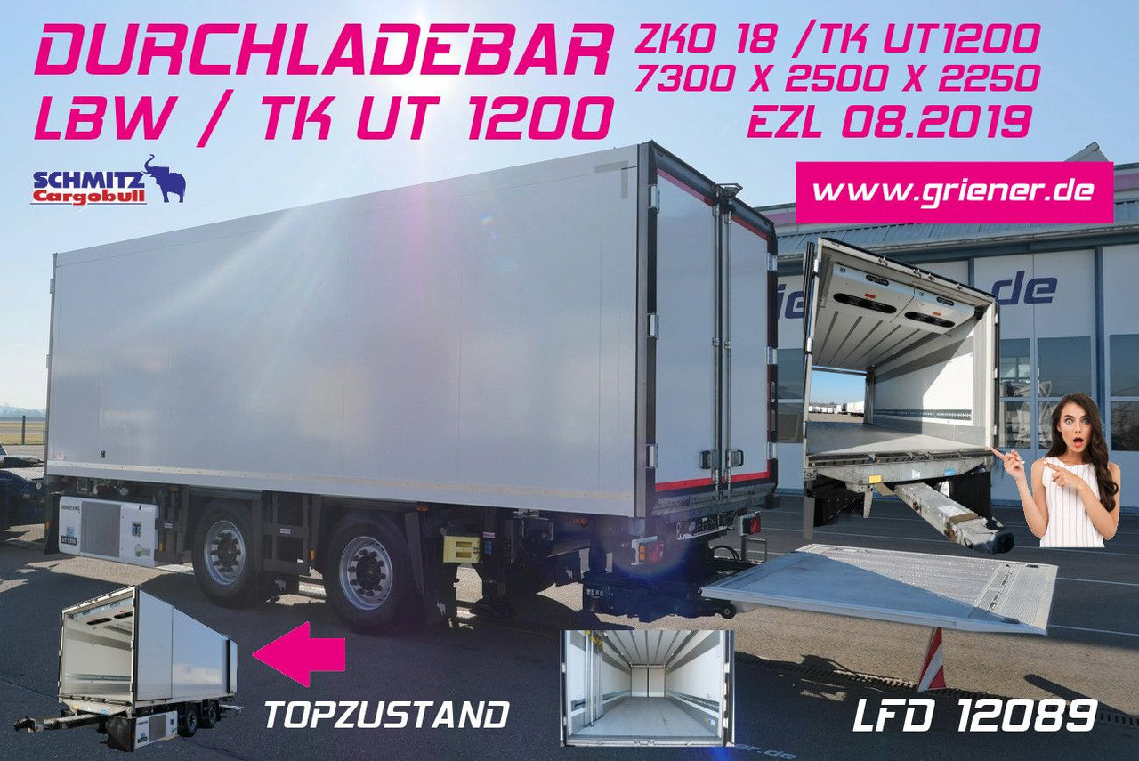 Schmitz Cargobull ZKO 18 /TK UT1200 /DURCHLADEBAR /LBW /7,30 - Refrigeraattori perävaunu: kuva Schmitz Cargobull ZKO 18 /TK UT1200 /DURCHLADEBAR /LBW /7,30 - Refrigeraattori perävaunu Schmitz Cargobull ZKO 18 /TK UT1200 /DURCHLADEBAR /LBW /7,30 - Refrigeraattori perävaunu: kuva Schmitz Cargobull ZKO 18 /TK UT1200 /DURCHLADEBAR /LBW /7,30 - Refrigeraattori perävaunu