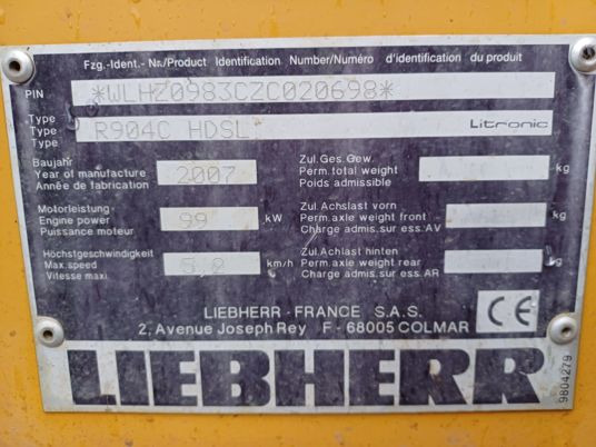 Liebherr 904 LIPTRONIC - Telakaivukone: kuva  Liebherr 904 LIPTRONIC - Telakaivukone Liebherr 904 LIPTRONIC - Telakaivukone: kuva  Liebherr 904 LIPTRONIC - Telakaivukone
