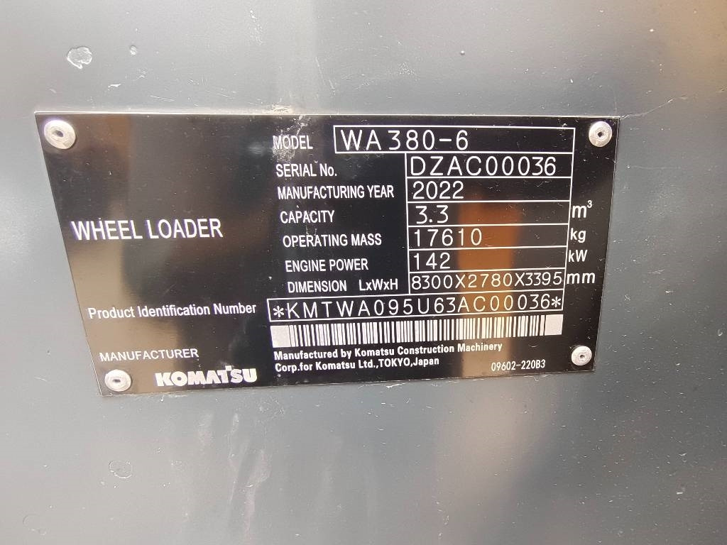 Komatsu WA 380 - Pyöräalustainen kaivinkone: kuva Komatsu WA 380 - Pyöräalustainen kaivinkone Komatsu WA 380 - Pyöräalustainen kaivinkone: kuva Komatsu WA 380 - Pyöräalustainen kaivinkone