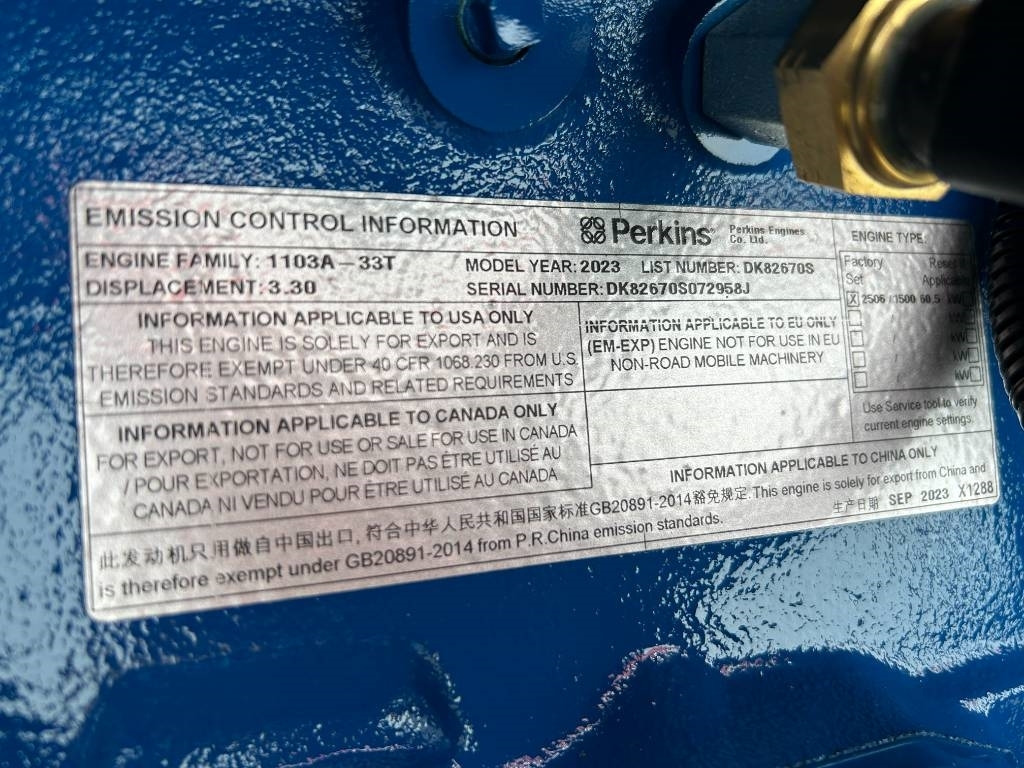 Uusi Sähkögeneraattori FG Wilson P55-3 - 55 kVA Genset - DPX-16005: kuva Uusi Sähkögeneraattori FG Wilson P55-3 - 55 kVA Genset - DPX-16005