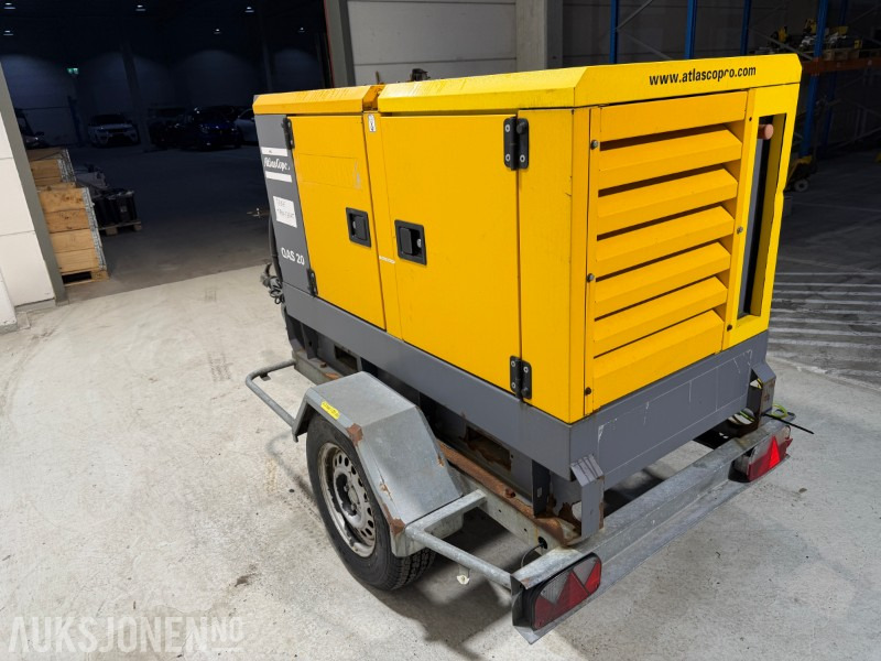 2014 Atlas Copco QAS 20 TR tilhengermontert aggregat - 20 KVA / 16 kW - Rakennustarvikkeet: kuva 2014 Atlas Copco QAS 20 TR tilhengermontert aggregat - 20 KVA / 16 kW - Rakennustarvikkeet 2014 Atlas Copco QAS 20 TR tilhengermontert aggregat - 20 KVA / 16 kW - Rakennustarvikkeet: kuva 2014 Atlas Copco QAS 20 TR tilhengermontert aggregat - 20 KVA / 16 kW - Rakennustarvikkeet