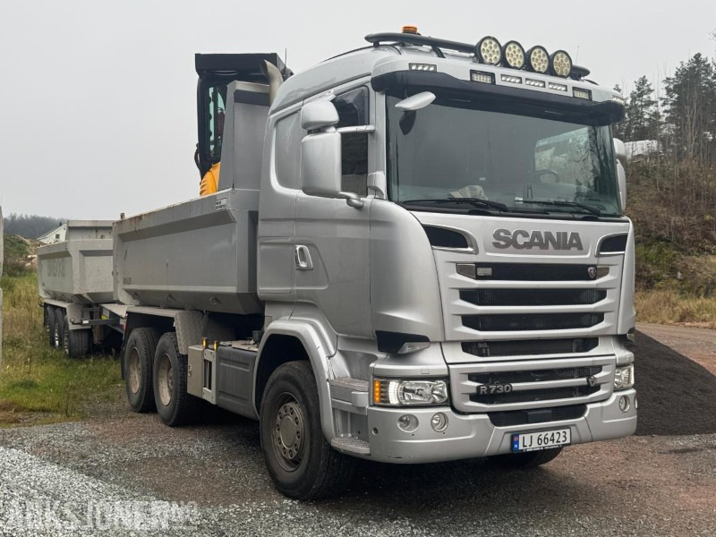 2017 Scania R730 tippbil med Maur trippelkjerre / EURO 6 / 6X4 - Kippiauto kuorma-auto: kuva 2017 Scania R730 tippbil med Maur trippelkjerre / EURO 6 / 6X4 - Kippiauto kuorma-auto 2017 Scania R730 tippbil med Maur trippelkjerre / EURO 6 / 6X4 - Kippiauto kuorma-auto: kuva 2017 Scania R730 tippbil med Maur trippelkjerre / EURO 6 / 6X4 - Kippiauto kuorma-auto