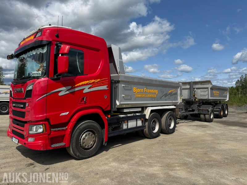 2018 Scania R580 GODT UTSTYRT TIPPBIL MED 3 AKSLET HENGER - Kippiauto kuorma-auto: kuva 2018 Scania R580 GODT UTSTYRT TIPPBIL MED 3 AKSLET HENGER - Kippiauto kuorma-auto 2018 Scania R580 GODT UTSTYRT TIPPBIL MED 3 AKSLET HENGER - Kippiauto kuorma-auto: kuva 2018 Scania R580 GODT UTSTYRT TIPPBIL MED 3 AKSLET HENGER - Kippiauto kuorma-auto