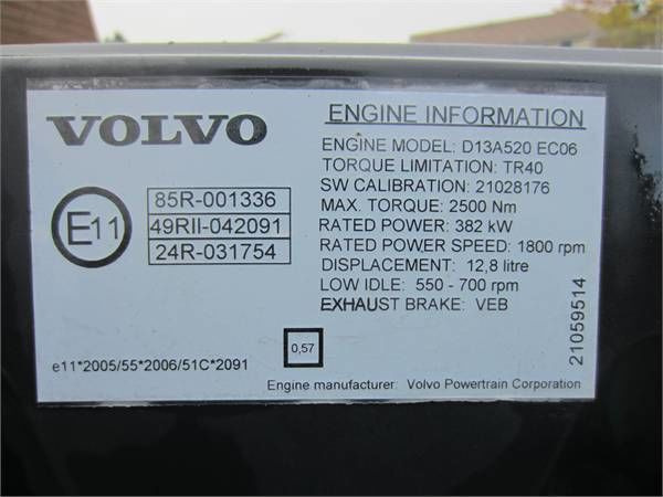 Volvo D13A520 EC06 Volvo FH, FMX - Moottori - Kuorma-auto: kuva Volvo D13A520 EC06 Volvo FH, FMX - Moottori - Kuorma-auto Volvo D13A520 EC06 Volvo FH, FMX - Moottori - Kuorma-auto: kuva Volvo D13A520 EC06 Volvo FH, FMX - Moottori - Kuorma-auto
