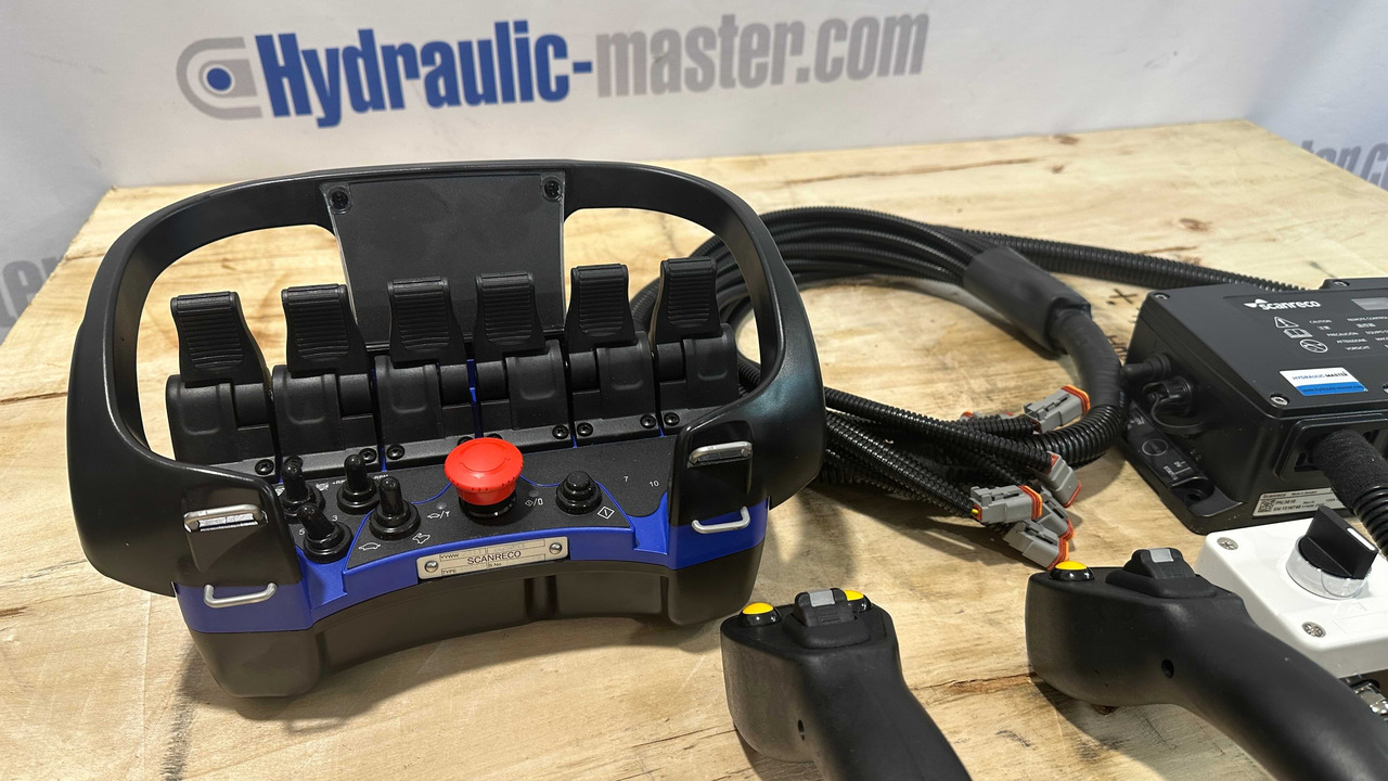 Control Set Radio Remote Scanreco RC400 and JP Joysticks PWM for Nordhydraulic, Kubota, Parker - Metsäkone: kuva Control Set Radio Remote Scanreco RC400 and JP Joysticks PWM for Nordhydraulic, Kubota, Parker - Metsäkone Control Set Radio Remote Scanreco RC400 and JP Joysticks PWM for Nordhydraulic, Kubota, Parker - Metsäkone: kuva Control Set Radio Remote Scanreco RC400 and JP Joysticks PWM for Nordhydraulic, Kubota, Parker - Metsäkone