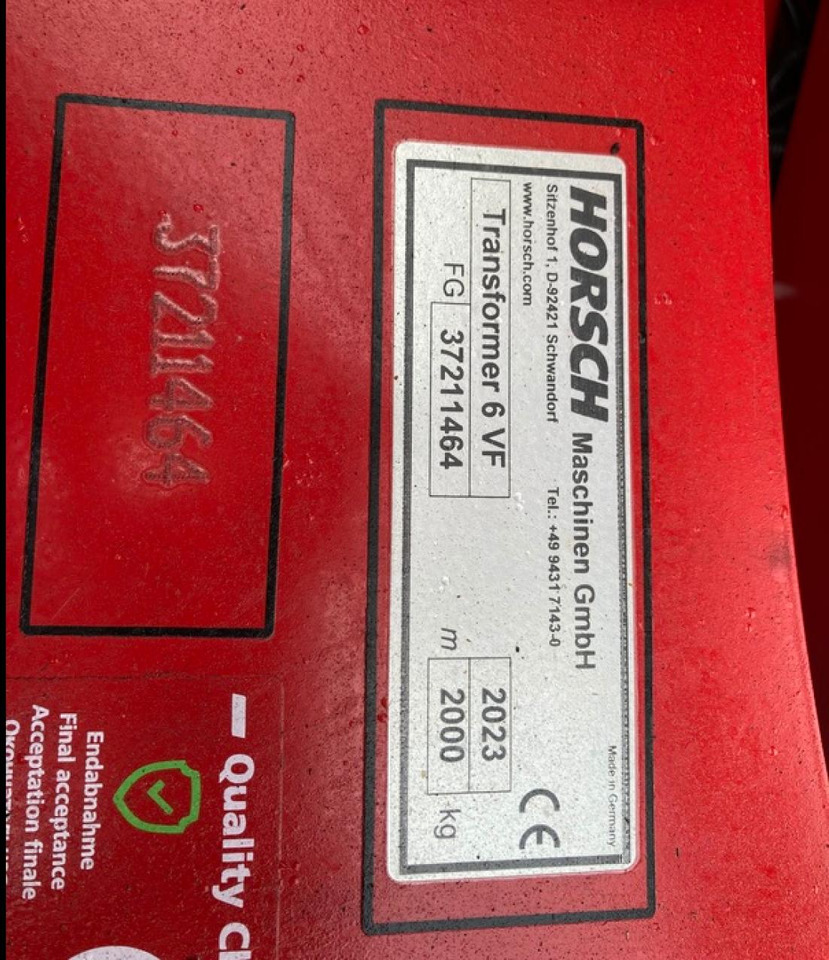 HORSCH TRANSFORMER 6 VF - Maanmuokkauskone: kuva HORSCH TRANSFORMER 6 VF - Maanmuokkauskone HORSCH TRANSFORMER 6 VF - Maanmuokkauskone: kuva HORSCH TRANSFORMER 6 VF - Maanmuokkauskone