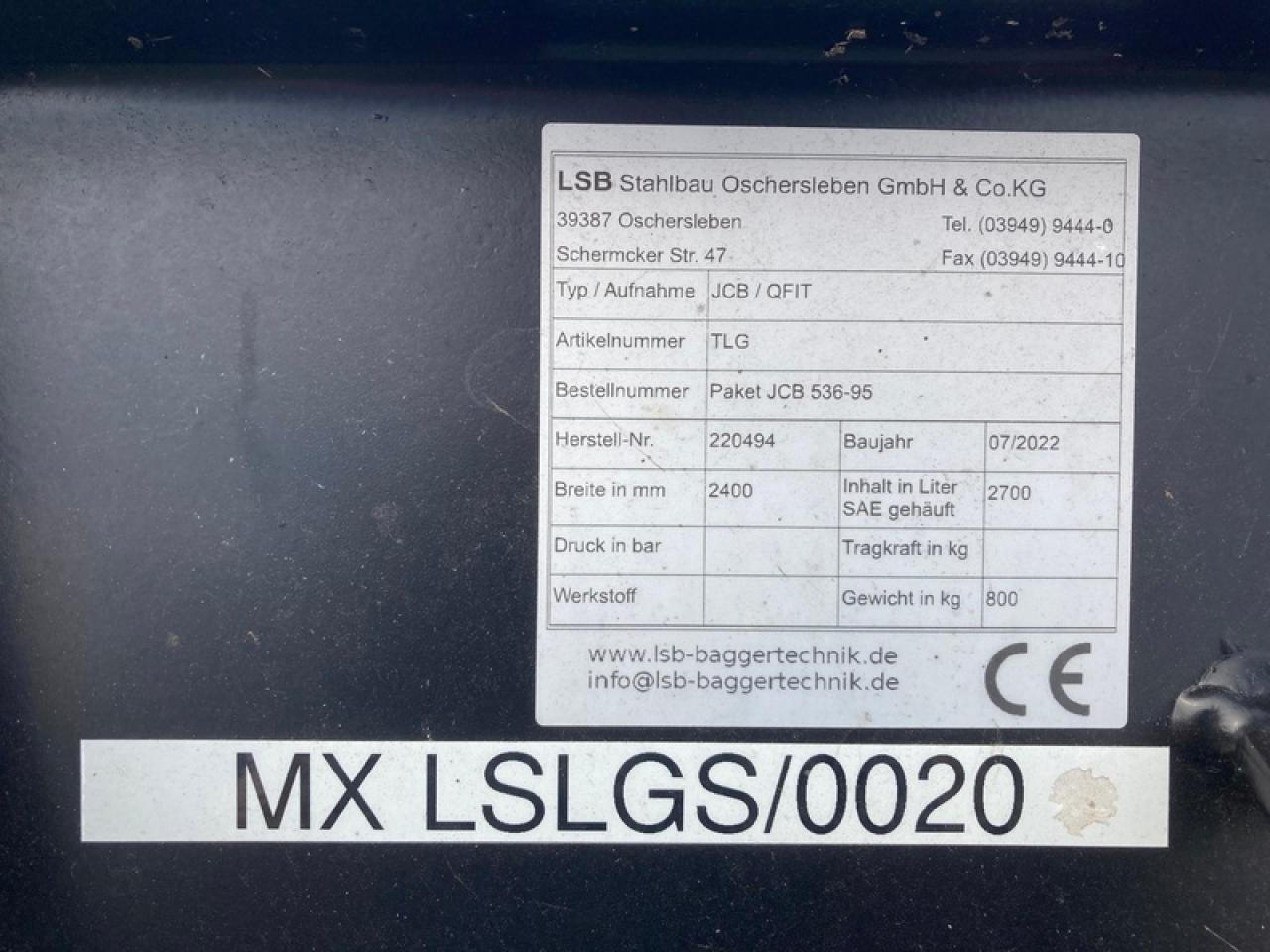 JCB LSB LEICHTGUTSCHAUFEL JCB Q-FIT - Kuormaajan kauha: kuva JCB LSB LEICHTGUTSCHAUFEL JCB Q-FIT - Kuormaajan kauha JCB LSB LEICHTGUTSCHAUFEL JCB Q-FIT - Kuormaajan kauha: kuva JCB LSB LEICHTGUTSCHAUFEL JCB Q-FIT - Kuormaajan kauha