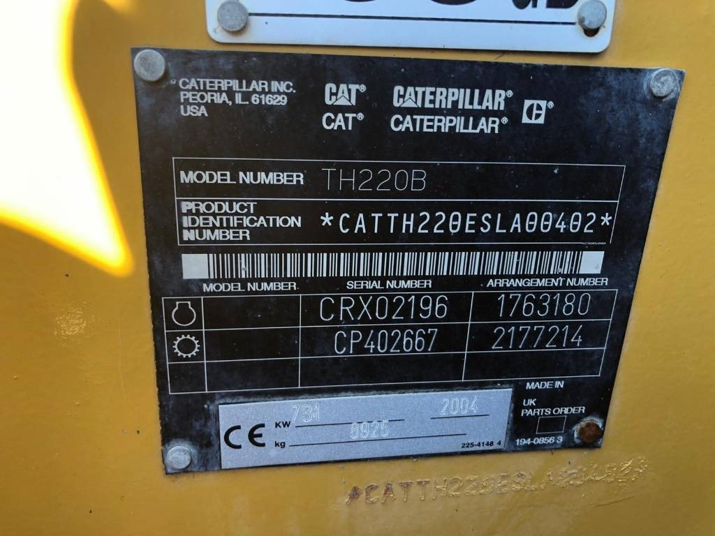 CAT TH 220 B FOR PARTS - Kurottaja: kuva CAT TH 220 B FOR PARTS - Kurottaja CAT TH 220 B FOR PARTS - Kurottaja: kuva CAT TH 220 B FOR PARTS - Kurottaja
