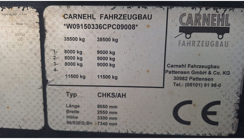 Carnehl Kippmulde 3 Achser Hardox 26 Kubik - Kippiauto puoliperävaunu: kuva Carnehl Kippmulde 3 Achser Hardox 26 Kubik - Kippiauto puoliperävaunu Carnehl Kippmulde 3 Achser Hardox 26 Kubik - Kippiauto puoliperävaunu: kuva Carnehl Kippmulde 3 Achser Hardox 26 Kubik - Kippiauto puoliperävaunu