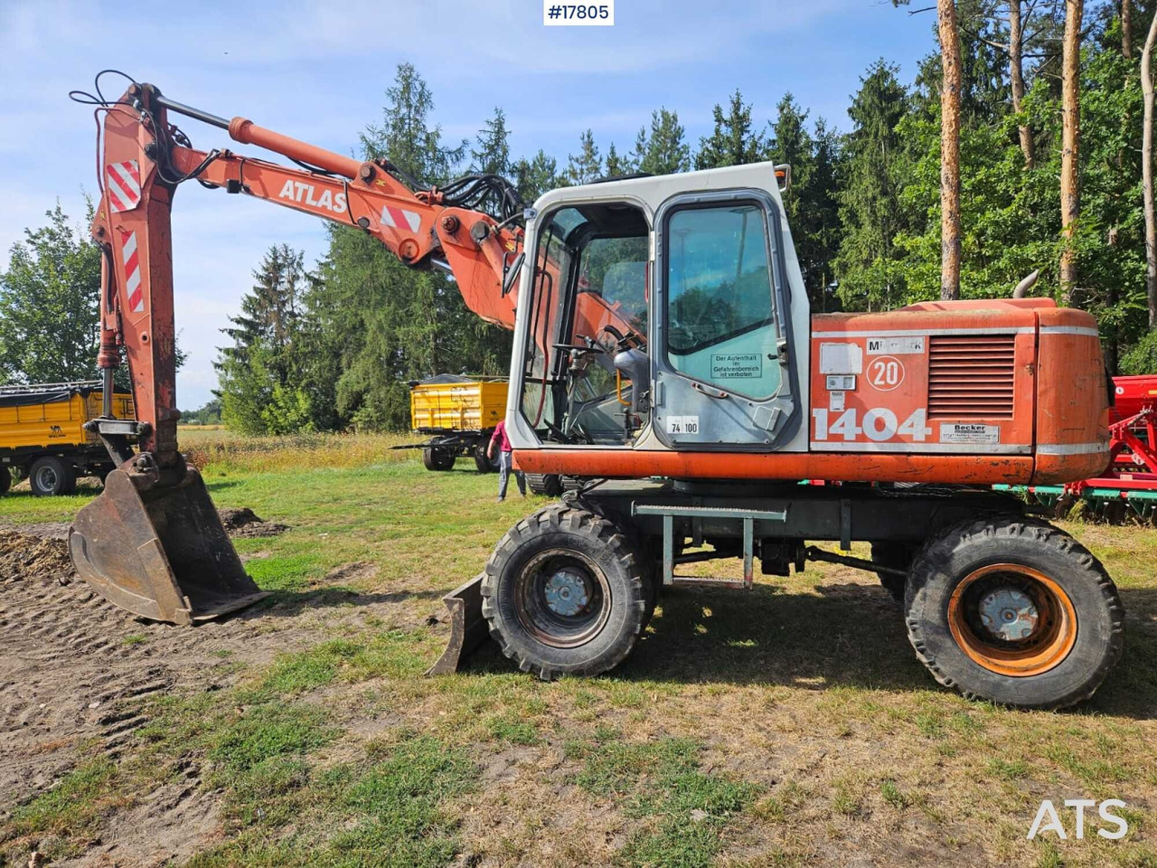 1995 Atlas 1404 - Pyöräalustainen kaivinkone: kuva 1995 Atlas 1404 - Pyöräalustainen kaivinkone 1995 Atlas 1404 - Pyöräalustainen kaivinkone: kuva 1995 Atlas 1404 - Pyöräalustainen kaivinkone