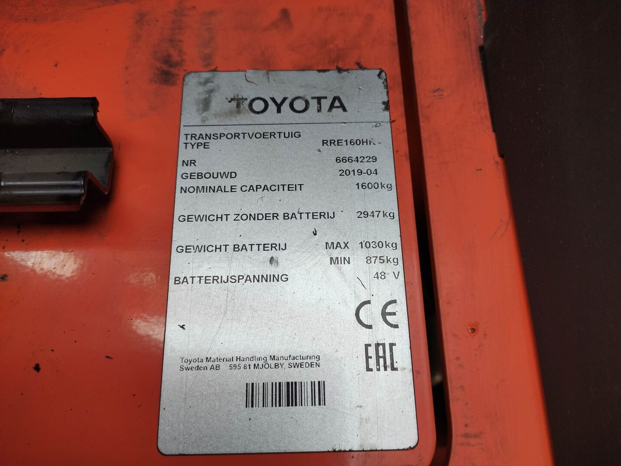 Työntömastotrukki Toyota RRE160HH: kuva Työntömastotrukki Toyota RRE160HH