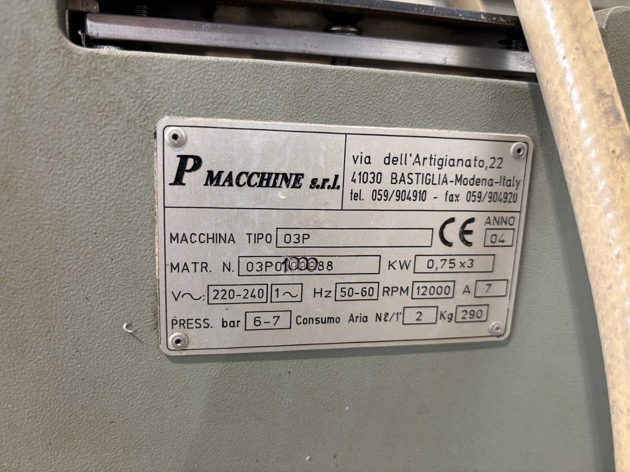 Three-spindle copy milling cutter P macchine s.r.l 03P - Jyrsinkone: kuva Three-spindle copy milling cutter P macchine s.r.l 03P - Jyrsinkone Three-spindle copy milling cutter P macchine s.r.l 03P - Jyrsinkone: kuva Three-spindle copy milling cutter P macchine s.r.l 03P - Jyrsinkone