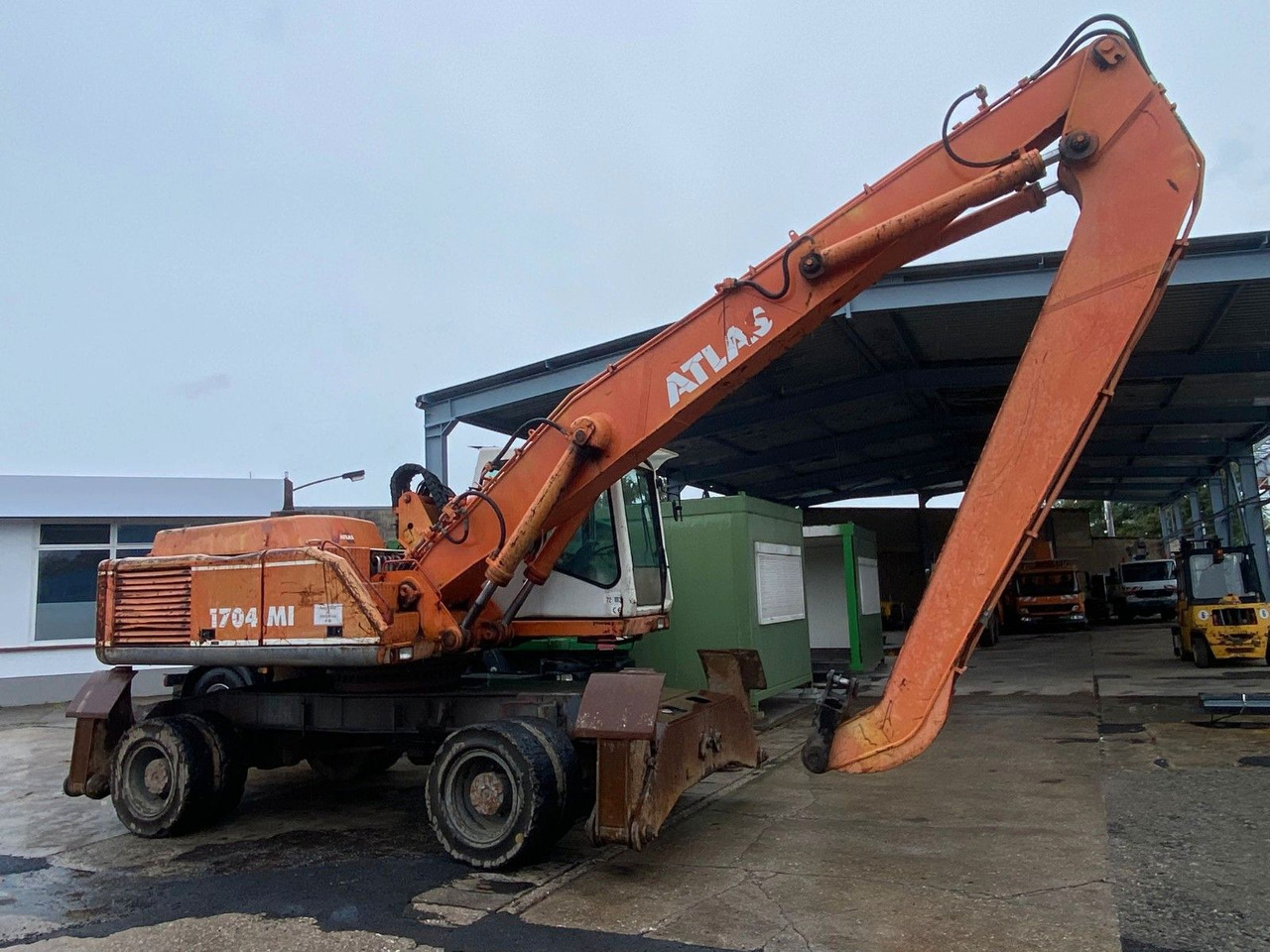 Atlas 1704 MI mit Greifer Umschlagbagger Lang - Pyöräalustainen kaivinkone: kuva Atlas 1704 MI mit Greifer Umschlagbagger Lang - Pyöräalustainen kaivinkone Atlas 1704 MI mit Greifer Umschlagbagger Lang - Pyöräalustainen kaivinkone: kuva Atlas 1704 MI mit Greifer Umschlagbagger Lang - Pyöräalustainen kaivinkone