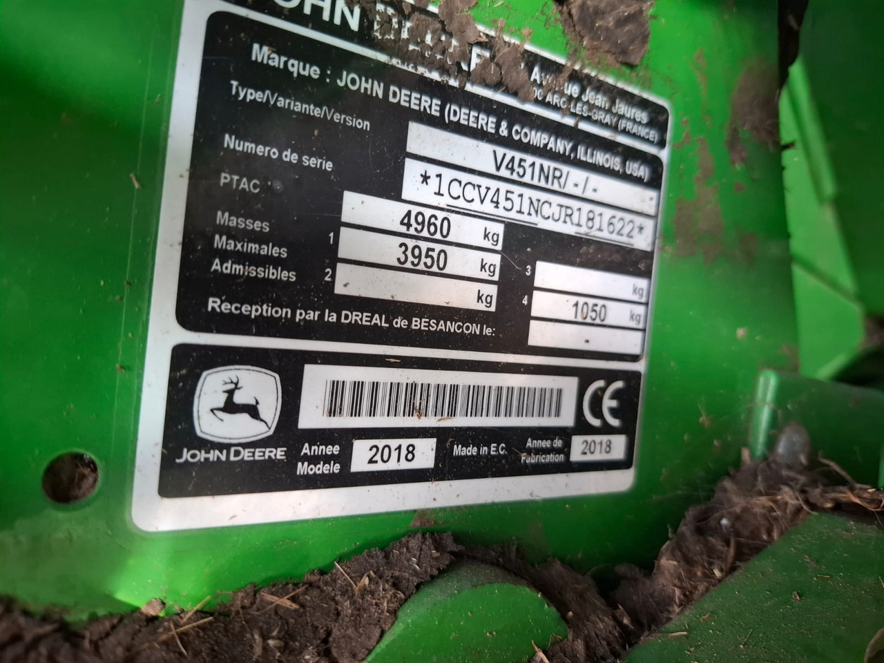 John Deere V451R - Heinäkone: kuva John Deere V451R - Heinäkone John Deere V451R - Heinäkone: kuva John Deere V451R - Heinäkone