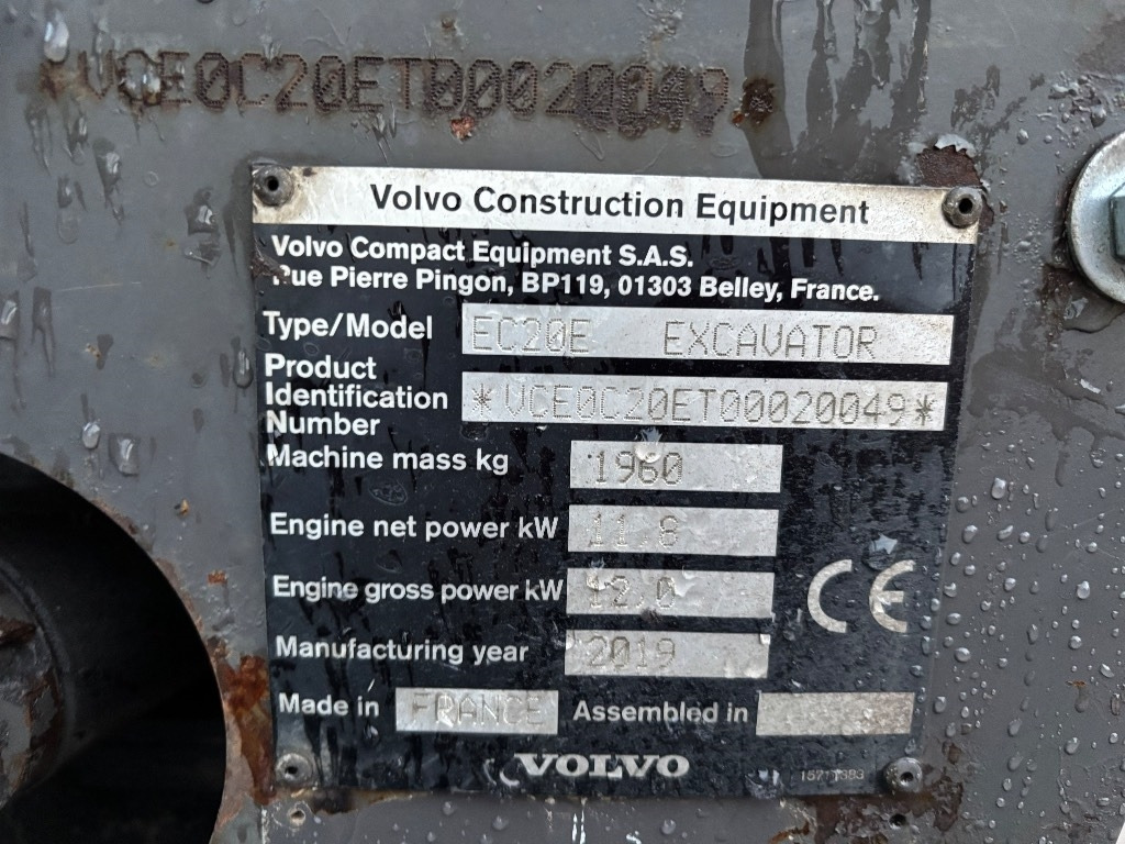 Volvo EC 20 E - Minikuormaaja: kuva Volvo EC 20 E - Minikuormaaja Volvo EC 20 E - Minikuormaaja: kuva Volvo EC 20 E - Minikuormaaja