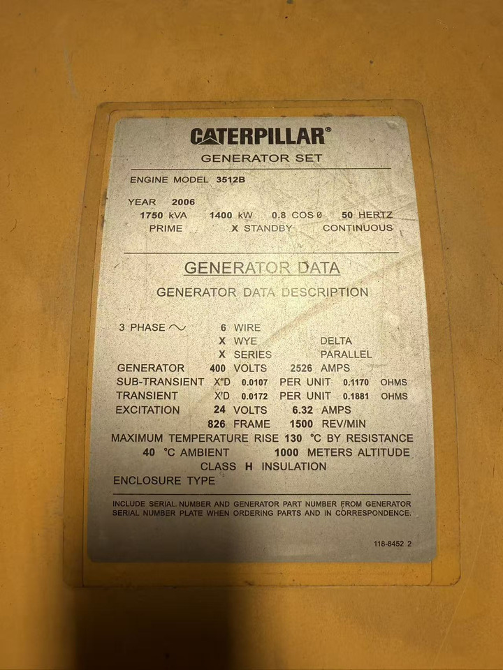 CATPILLAR 3512B - Teollisuuden kone, Sähkögeneraattori: kuva CATPILLAR 3512B - Teollisuuden kone, Sähkögeneraattori CATPILLAR 3512B - Teollisuuden kone, Sähkögeneraattori: kuva CATPILLAR 3512B - Teollisuuden kone, Sähkögeneraattori