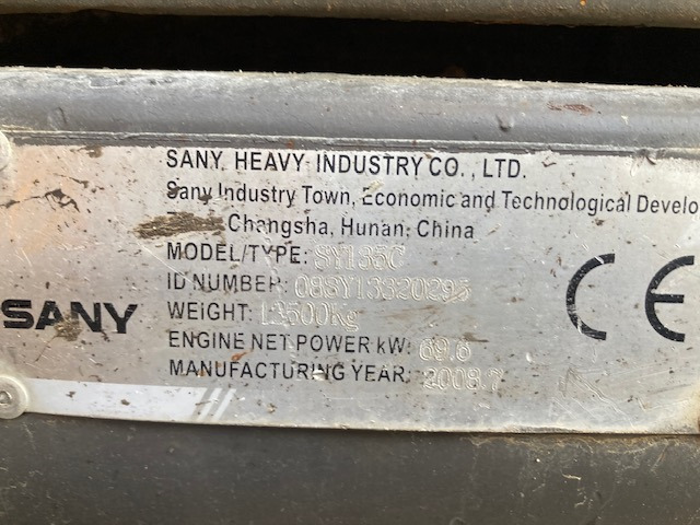 PELLE SUR CHENILLES SANY SY 135 C - Telakaivukone: kuva PELLE SUR CHENILLES SANY SY 135 C - Telakaivukone PELLE SUR CHENILLES SANY SY 135 C - Telakaivukone: kuva PELLE SUR CHENILLES SANY SY 135 C - Telakaivukone