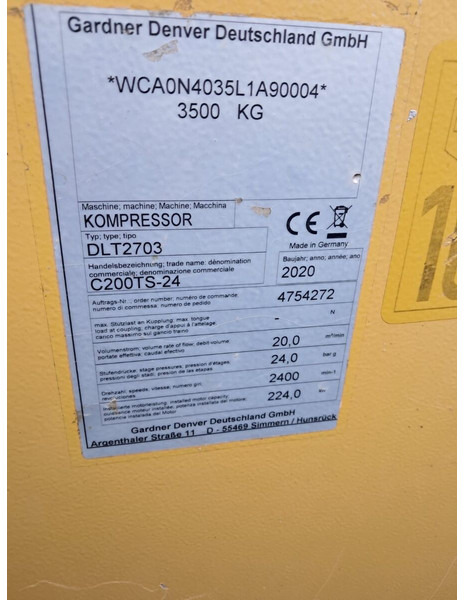 Compair C200 TS - 24 - Ilmakompressori: kuva Compair C200 TS - 24 - Ilmakompressori Compair C200 TS - 24 - Ilmakompressori: kuva Compair C200 TS - 24 - Ilmakompressori