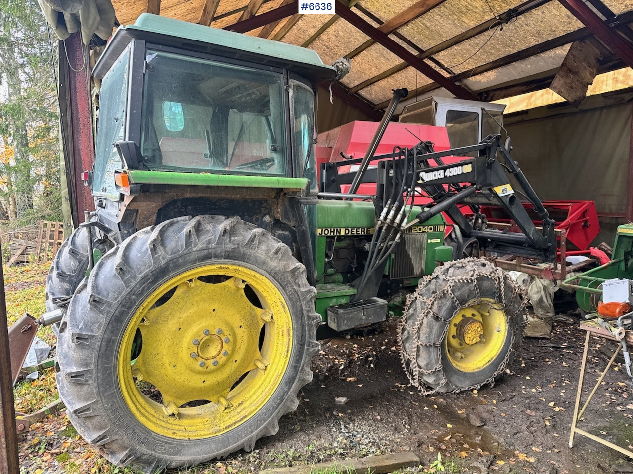 1985 John Deere 2040 4x4 m/ Frontlaster. - Traktori: kuva 1985 John Deere 2040 4x4 m/ Frontlaster. - Traktori 1985 John Deere 2040 4x4 m/ Frontlaster. - Traktori: kuva 1985 John Deere 2040 4x4 m/ Frontlaster. - Traktori