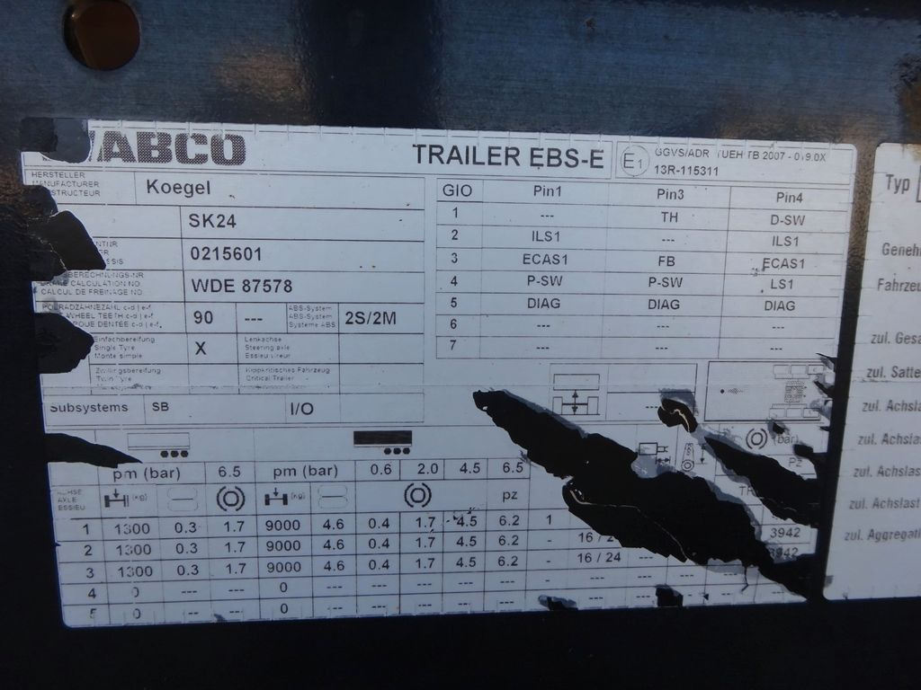 Kippiauto puoliperävaunu Kögel SKM24 Stahl Kippauflieger mit 3 Achsen Kögel SKM24 Stahl Kippauflieger mit 3 Achsen: kuva Kippiauto puoliperävaunu Kögel SKM24 Stahl Kippauflieger mit 3 Achsen Kögel SKM24 Stahl Kippauflieger mit 3 Achsen