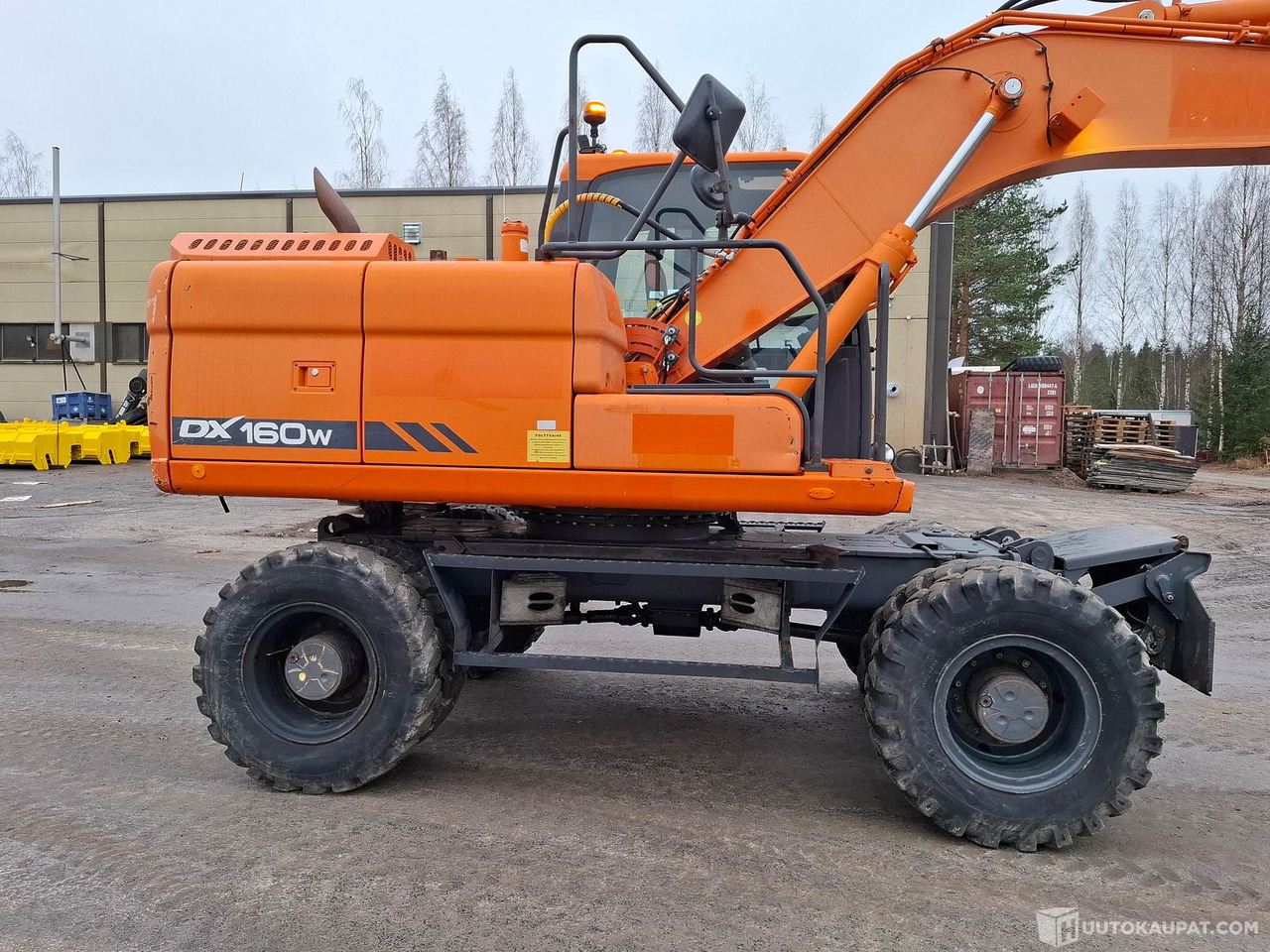 Doosan DX160W-3, 2013, Sonkajärvi - Pyöräalustainen kaivinkone: kuva Doosan DX160W-3, 2013, Sonkajärvi - Pyöräalustainen kaivinkone Doosan DX160W-3, 2013, Sonkajärvi - Pyöräalustainen kaivinkone: kuva Doosan DX160W-3, 2013, Sonkajärvi - Pyöräalustainen kaivinkone