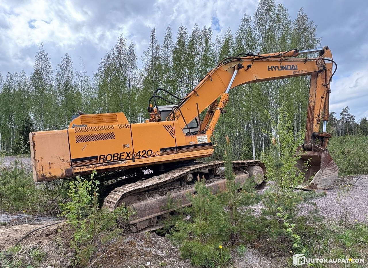 Hyundai Robex 420 LC, tracked excavator, 1995, Mäntsälä - Telakaivukone: kuva Hyundai Robex 420 LC, tracked excavator, 1995, Mäntsälä - Telakaivukone Hyundai Robex 420 LC, tracked excavator, 1995, Mäntsälä - Telakaivukone: kuva Hyundai Robex 420 LC, tracked excavator, 1995, Mäntsälä - Telakaivukone