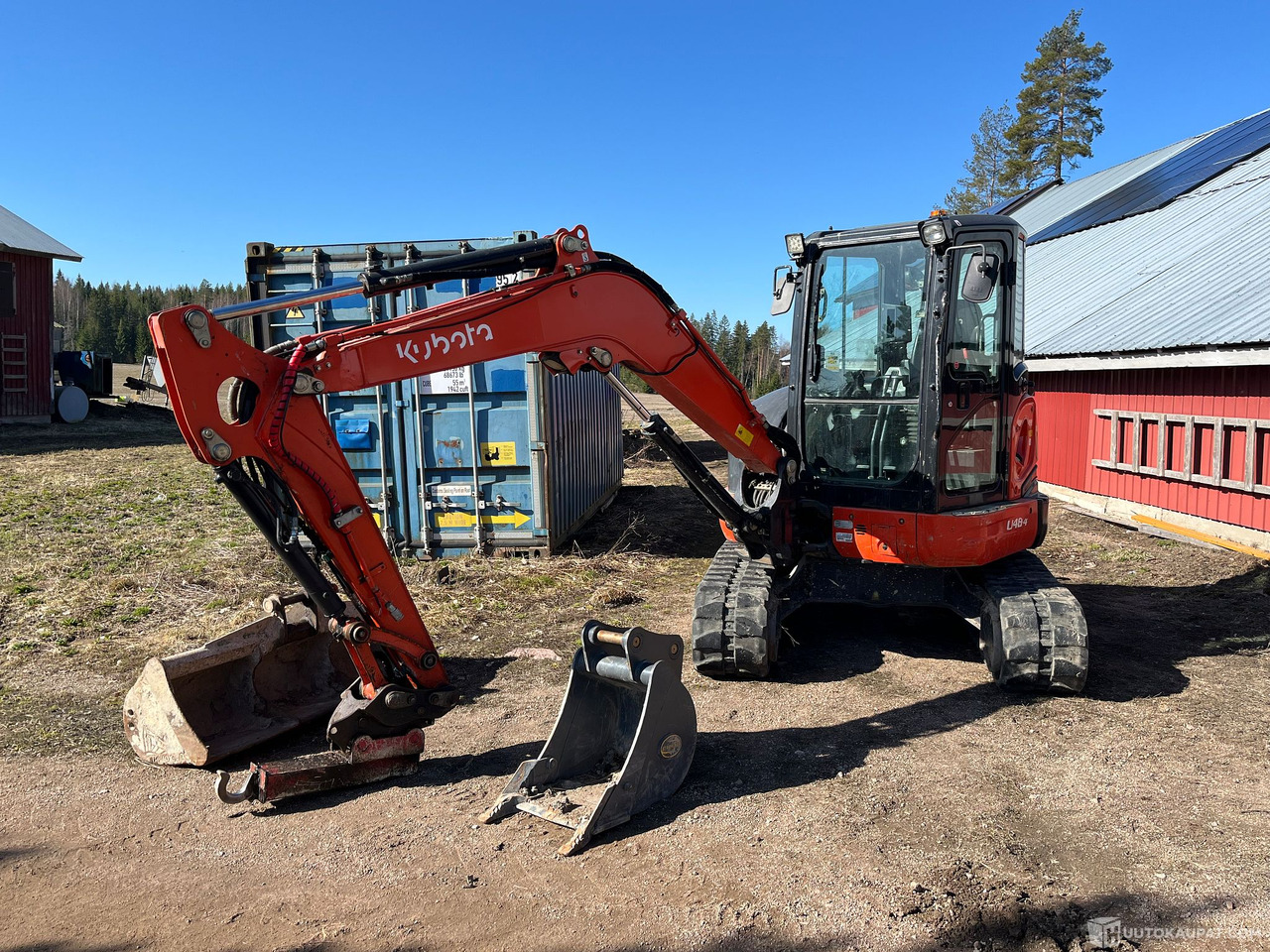 Kubota 48-4, kaivinkone kahdella kauhalla, 2015, Kouvola - Rakennuskoneet: kuva Kubota 48-4, kaivinkone kahdella kauhalla, 2015, Kouvola - Rakennuskoneet Kubota 48-4, kaivinkone kahdella kauhalla, 2015, Kouvola - Rakennuskoneet: kuva Kubota 48-4, kaivinkone kahdella kauhalla, 2015, Kouvola - Rakennuskoneet