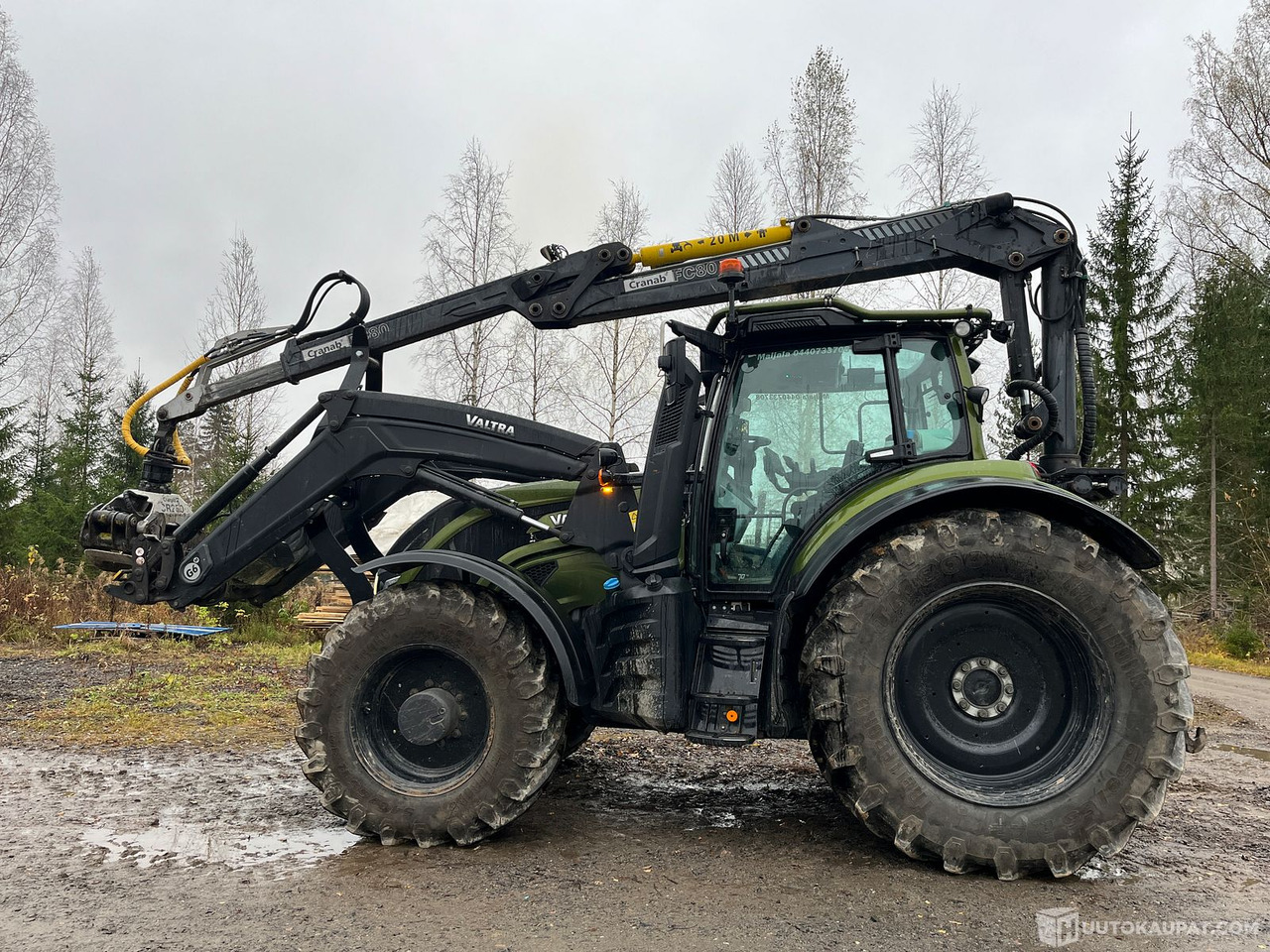 Valtra T 195 Versu ja Cranab vm.2021, Virrat - Traktori: kuva  Valtra T 195 Versu ja Cranab vm.2021, Virrat - Traktori Valtra T 195 Versu ja Cranab vm.2021, Virrat - Traktori: kuva  Valtra T 195 Versu ja Cranab vm.2021, Virrat - Traktori