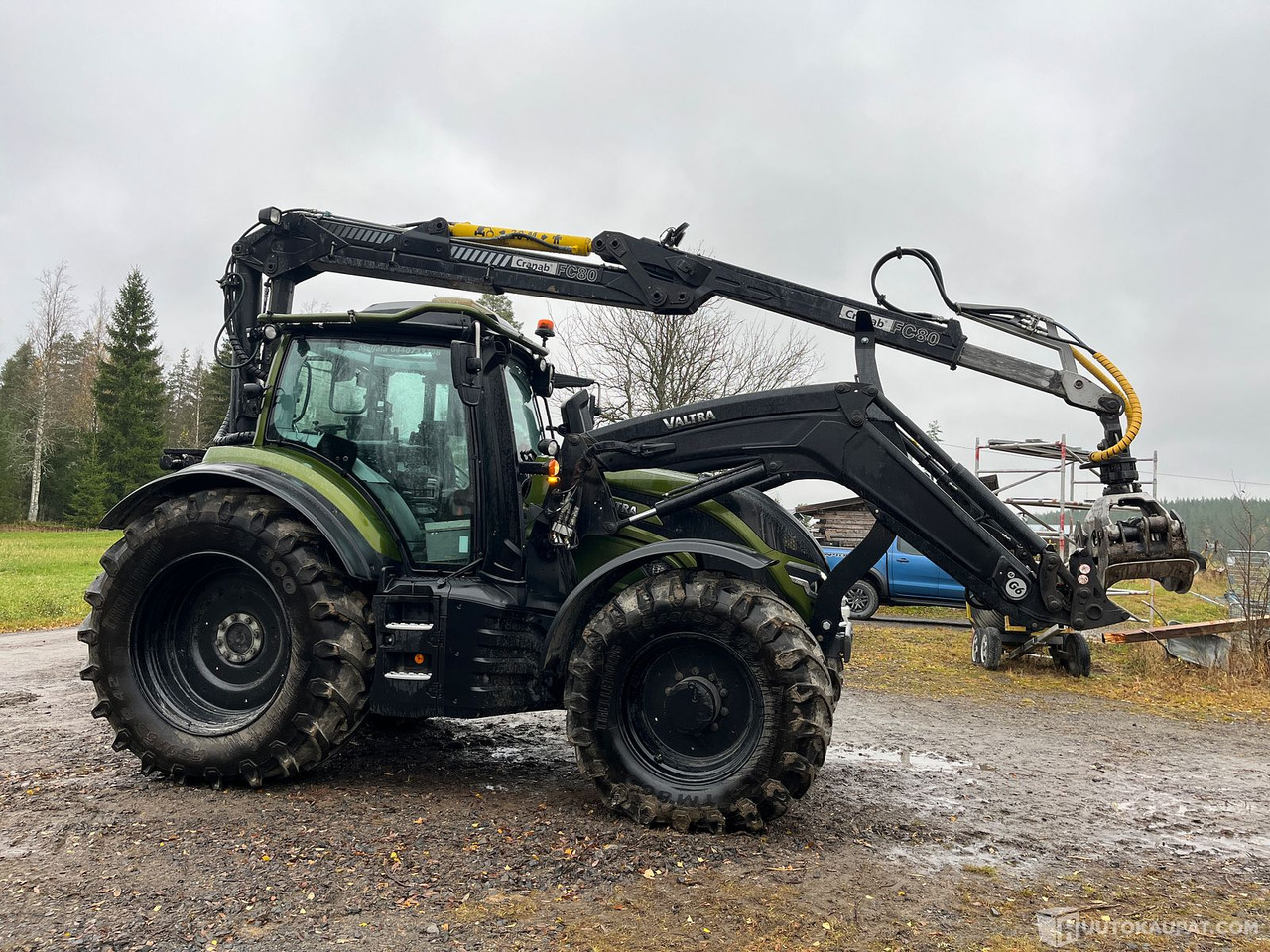 Valtra T 195 Versu ja Cranab vm.2021, Virrat - Traktori: kuva  Valtra T 195 Versu ja Cranab vm.2021, Virrat - Traktori Valtra T 195 Versu ja Cranab vm.2021, Virrat - Traktori: kuva  Valtra T 195 Versu ja Cranab vm.2021, Virrat - Traktori