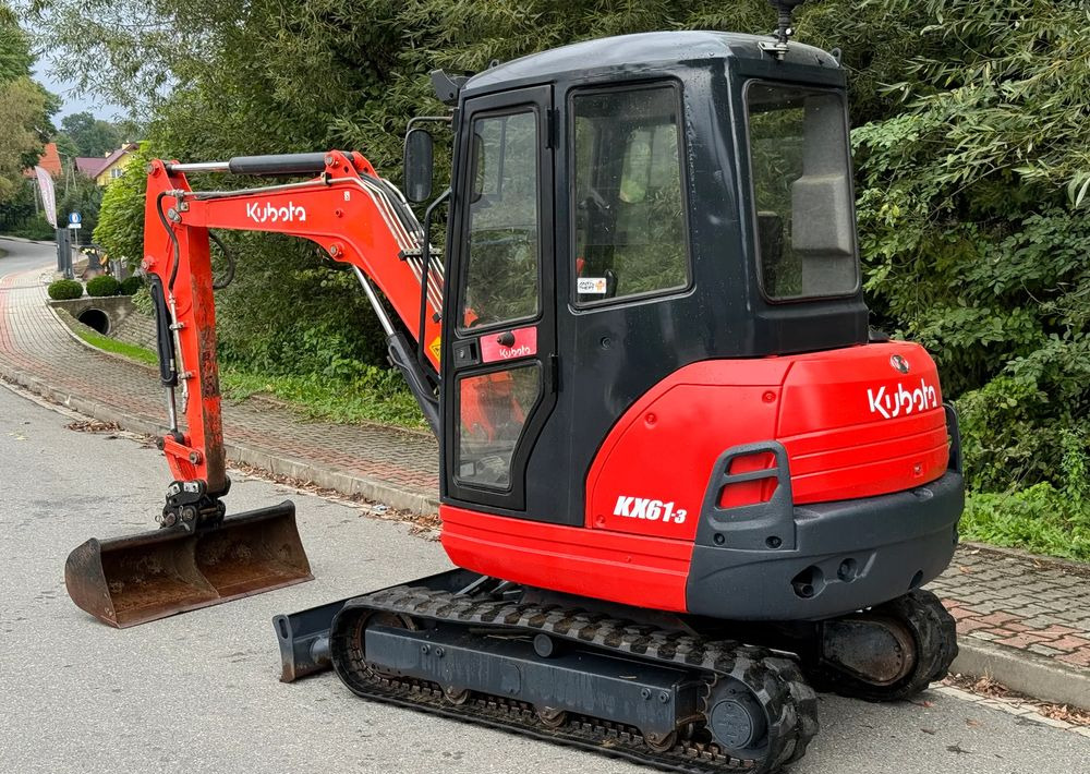 Minikuormaaja Kubota * Sprowadzona * Minikoparka * Kubota KX61-3 * 2.6 Ton *: kuva Minikuormaaja Kubota * Sprowadzona * Minikoparka * Kubota KX61-3 * 2.6 Ton *