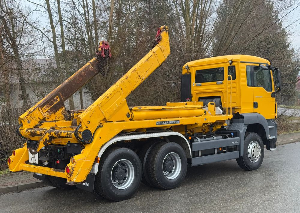 Nostovarsi-vaihtolavakuorma kuorma-auto MAN * Sprowadzony * MAN TGS * 6x4 * Bramowiec * Bardzo Dobry Stan * Meiller Kiper *: kuva Nostovarsi-vaihtolavakuorma kuorma-auto MAN * Sprowadzony * MAN TGS * 6x4 * Bramowiec * Bardzo Dobry Stan * Meiller Kiper *