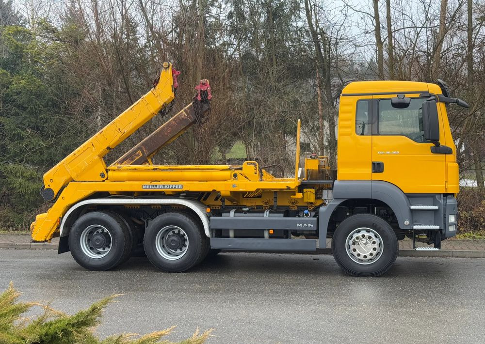 Nostovarsi-vaihtolavakuorma kuorma-auto MAN * Sprowadzony * MAN TGS * 6x4 * Bramowiec * Bardzo Dobry Stan * Meiller Kiper *: kuva Nostovarsi-vaihtolavakuorma kuorma-auto MAN * Sprowadzony * MAN TGS * 6x4 * Bramowiec * Bardzo Dobry Stan * Meiller Kiper *