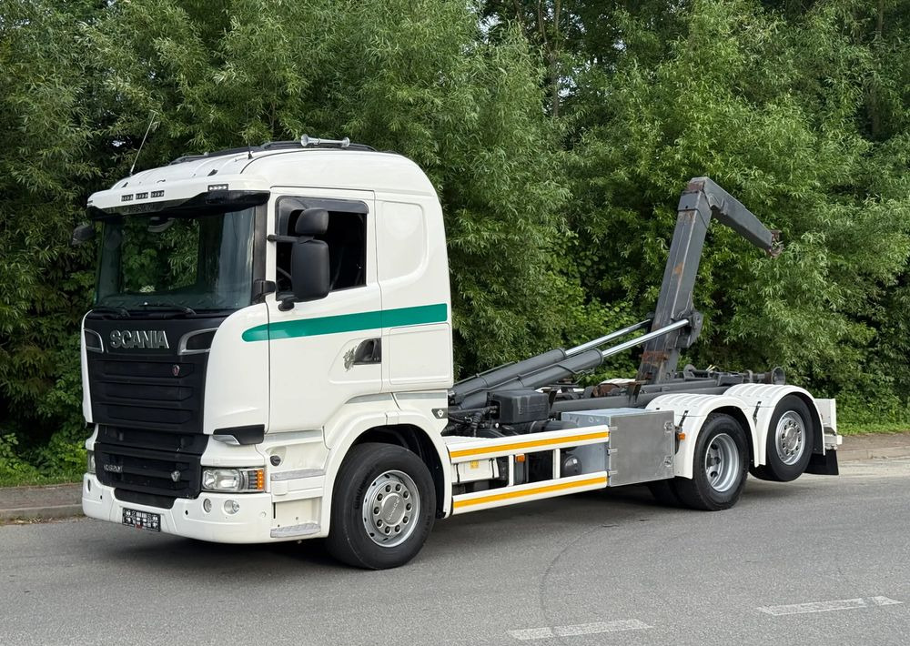 Koukkulava kuorma-auto Scania * Hakowiec * Scania R520 V8 * Sprowadzona * Multilift * Bardzo Dobry Stan: kuva Koukkulava kuorma-auto Scania * Hakowiec * Scania R520 V8 * Sprowadzona * Multilift * Bardzo Dobry Stan