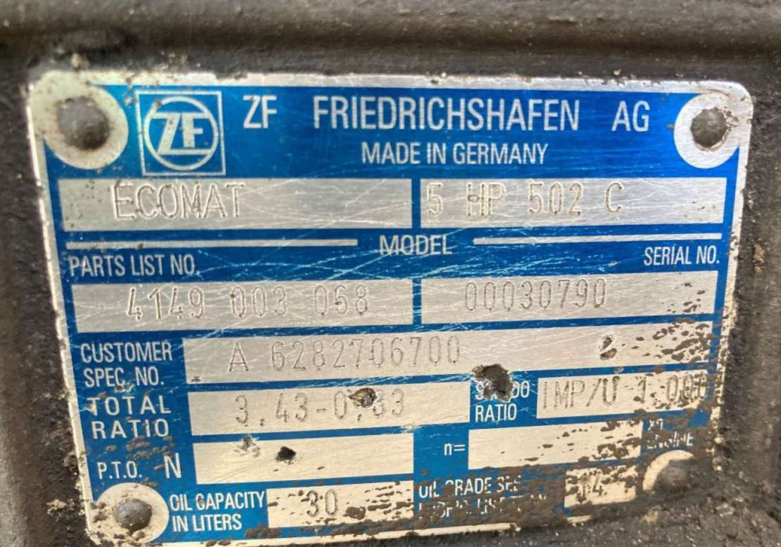 ZF Getriebe ZF 5HP 502C 5HP502C 4149003068 Mercedes Citaro Ecomat - Vaihdelaatikko - Bussi: kuva ZF Getriebe ZF 5HP 502C 5HP502C 4149003068 Mercedes Citaro Ecomat - Vaihdelaatikko - Bussi ZF Getriebe ZF 5HP 502C 5HP502C 4149003068 Mercedes Citaro Ecomat - Vaihdelaatikko - Bussi: kuva ZF Getriebe ZF 5HP 502C 5HP502C 4149003068 Mercedes Citaro Ecomat - Vaihdelaatikko - Bussi