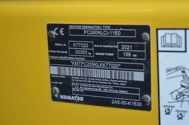 Komatsu PC 290 NLCi - Telakaivukone: kuva Komatsu PC 290 NLCi - Telakaivukone Komatsu PC 290 NLCi - Telakaivukone: kuva Komatsu PC 290 NLCi - Telakaivukone