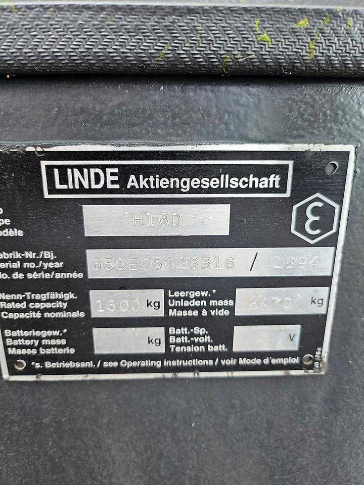 Linde H16 D - Dieseltrukki: kuva Linde H16 D - Dieseltrukki Linde H16 D - Dieseltrukki: kuva Linde H16 D - Dieseltrukki